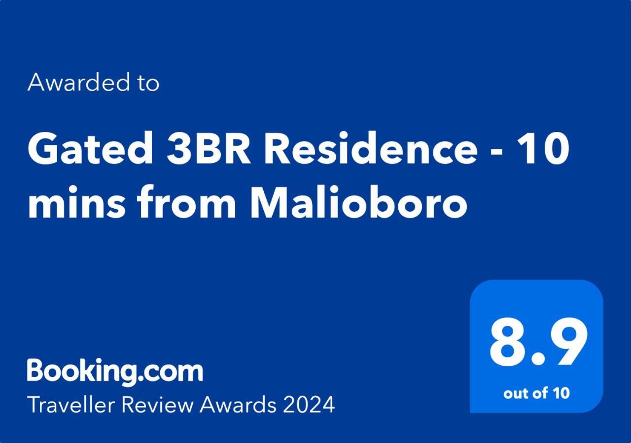 Gated 3Br Residence - 10 Mins From Malioboro Yogyakarta Exterior foto